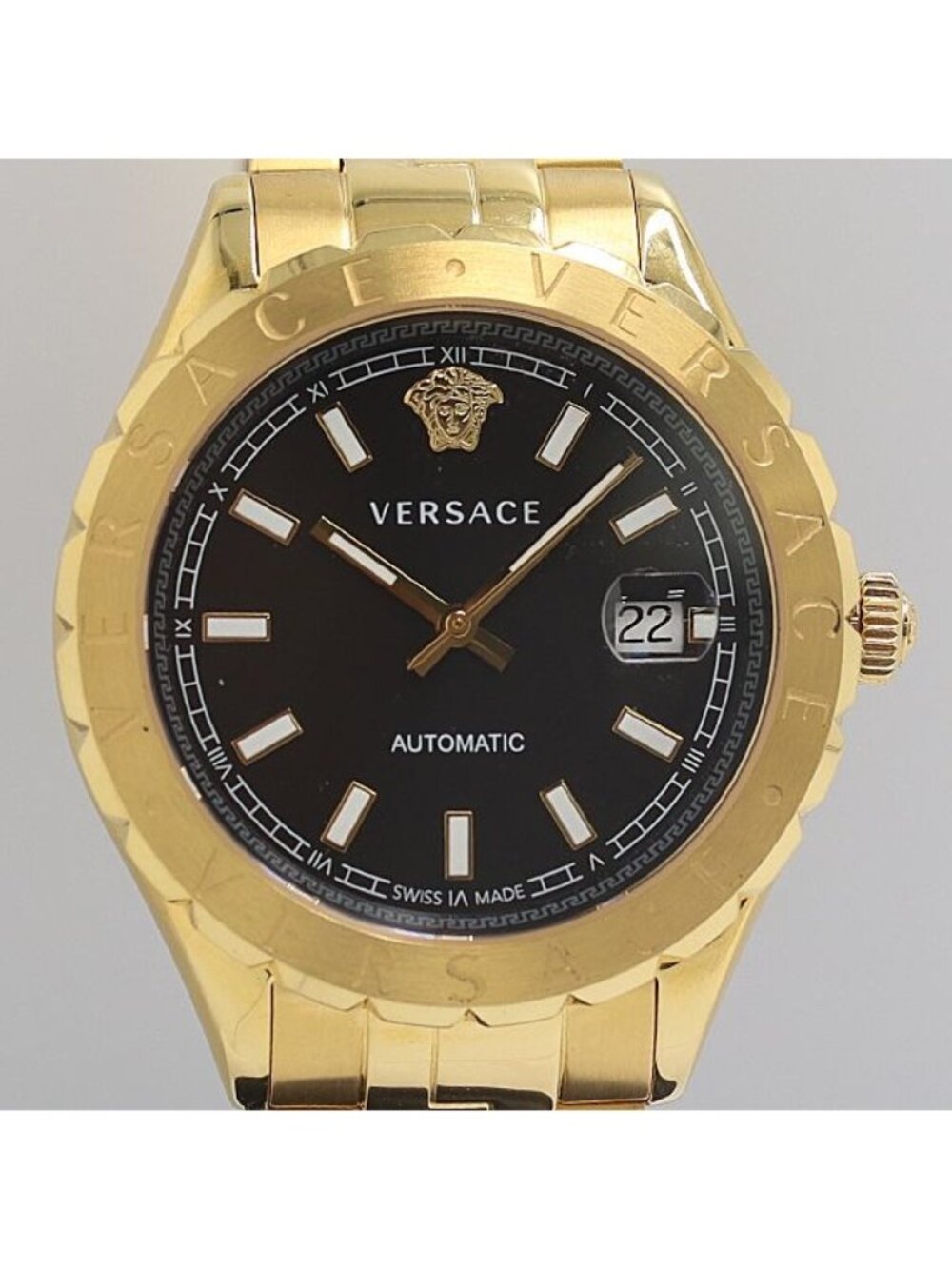 Versace Helenium Vezi Automatic Black Dial Date Watch